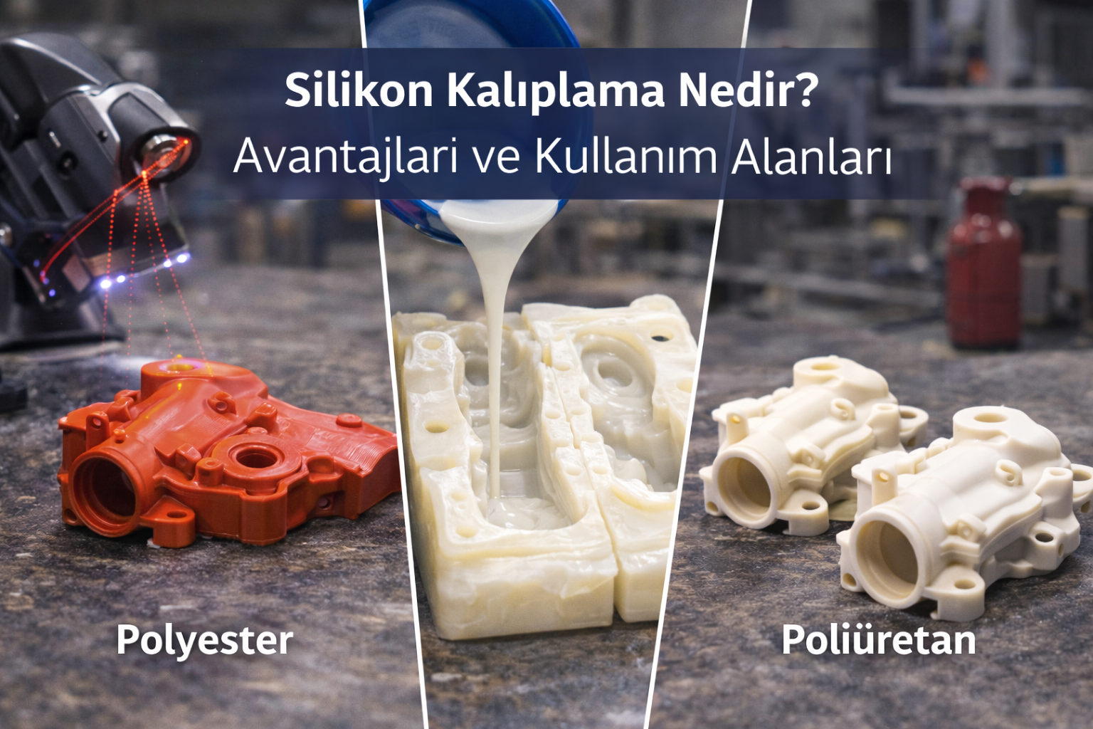 Silikon Kalıplama Nedir? Avantajları ve Kullanım Alanları için görseli oluştur