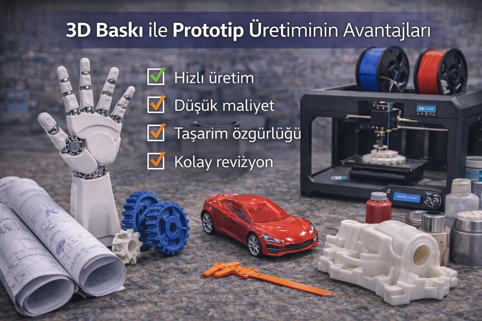 3D Baskı ile Prototip Üretiminin Avantajları