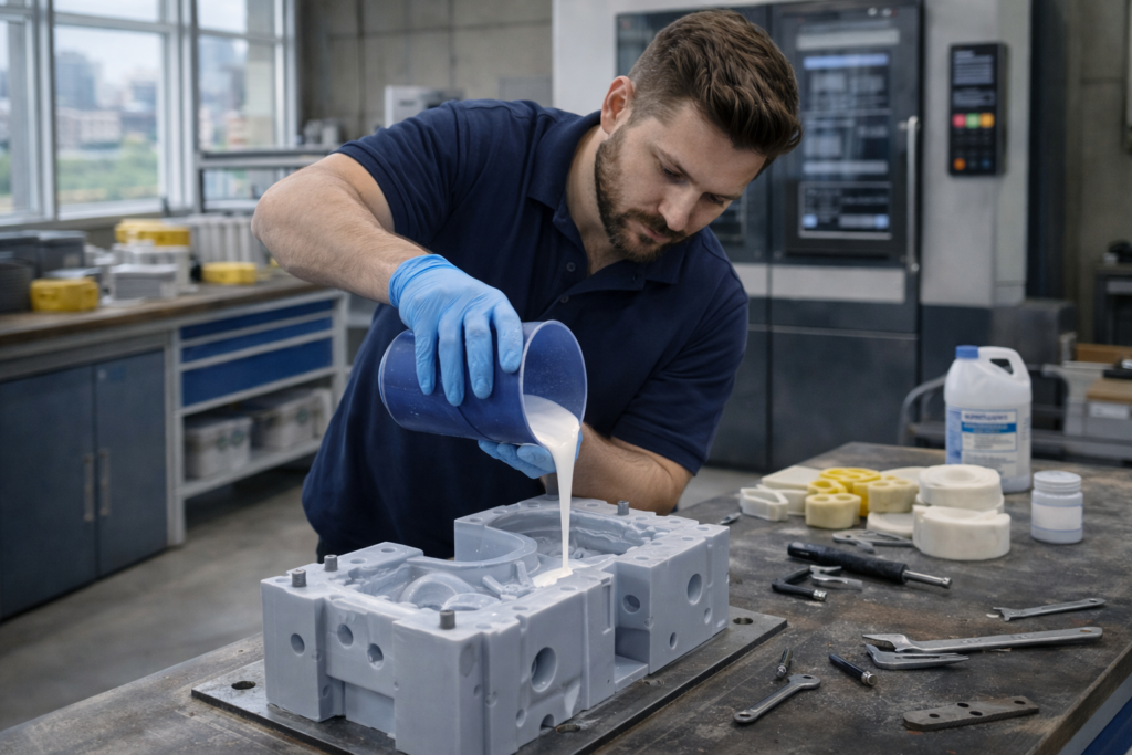 Silikon Kalıp Döküm İşlemi